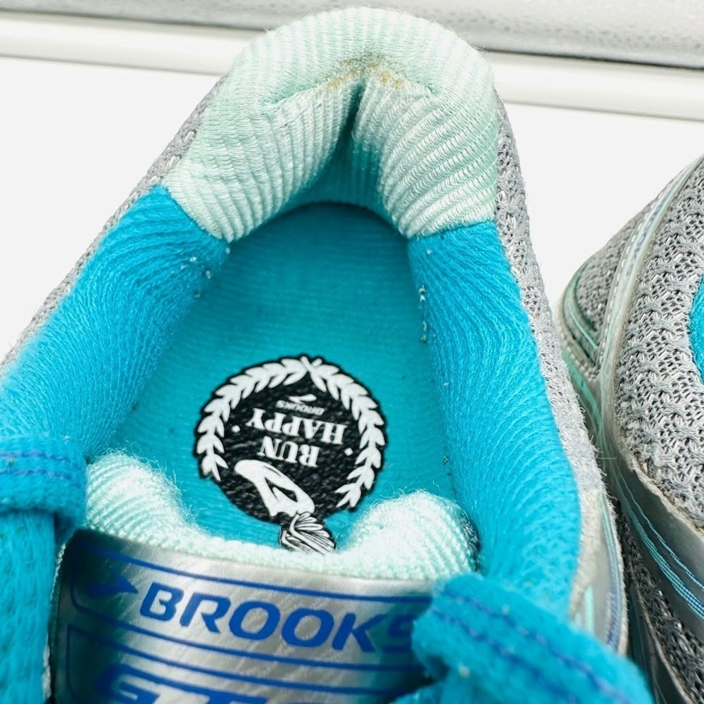Brooks GTS Running Shoes Women US 6.5 Gray Blue Athletic Sneakers Comfort - Picture 14 of 15